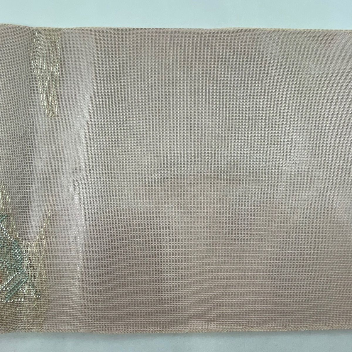 ☆【売切値下げ】406my9☆丸栄謹製 夏帯 袋帯 紗 蝶 銀糸☆美品 ☆【最終値下げ】406my9☆丸栄謹製 夏帯 袋帯 紗 蝶 銀糸☆美品