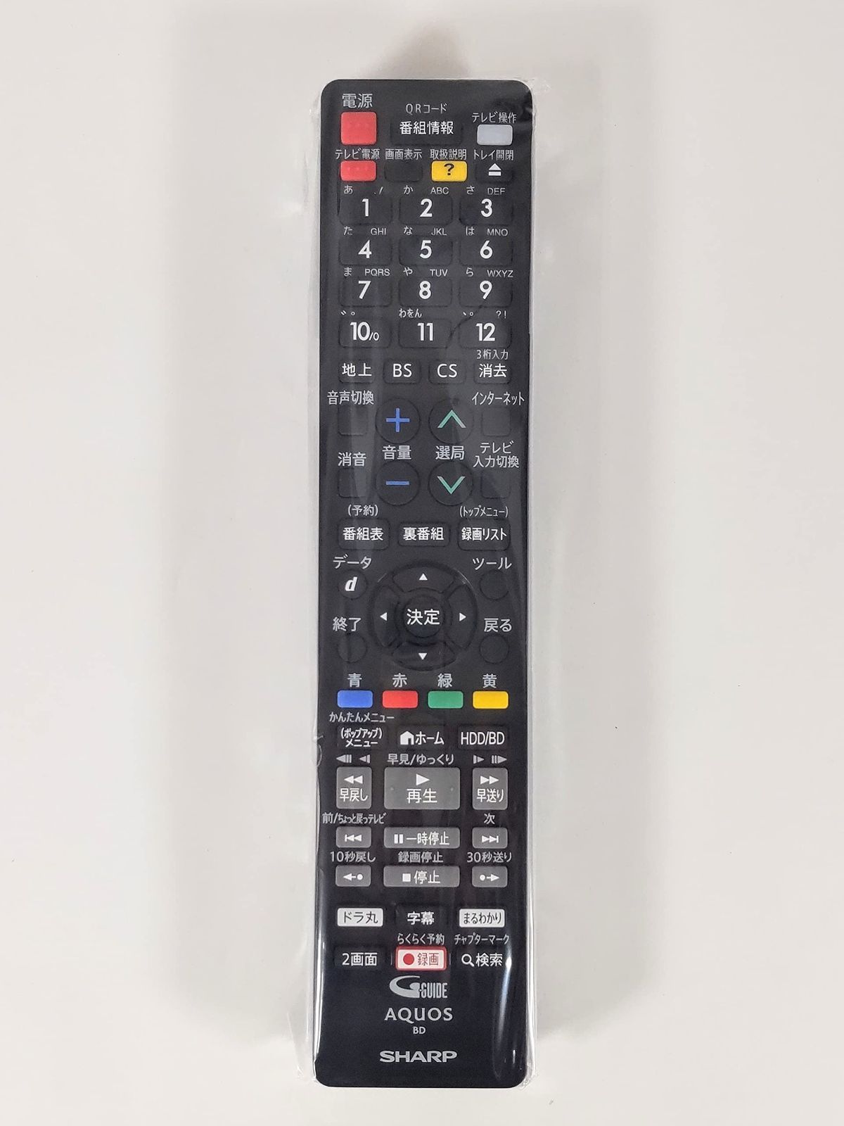 SHARP|シャープ ブルーレイディスクレコーダー用 リモコン 0046380273 0046380273