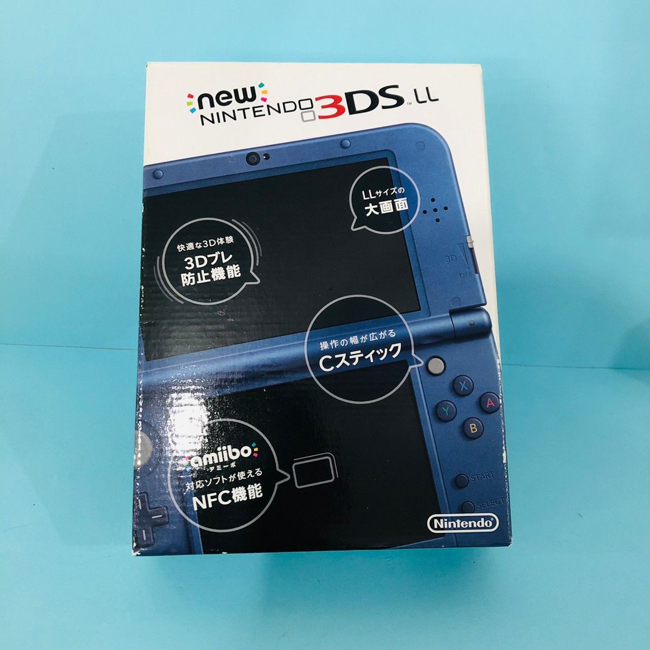 ほぼ未使用』新品同様 任天堂 new3dsll メタリックブルー 本体 ニュー 