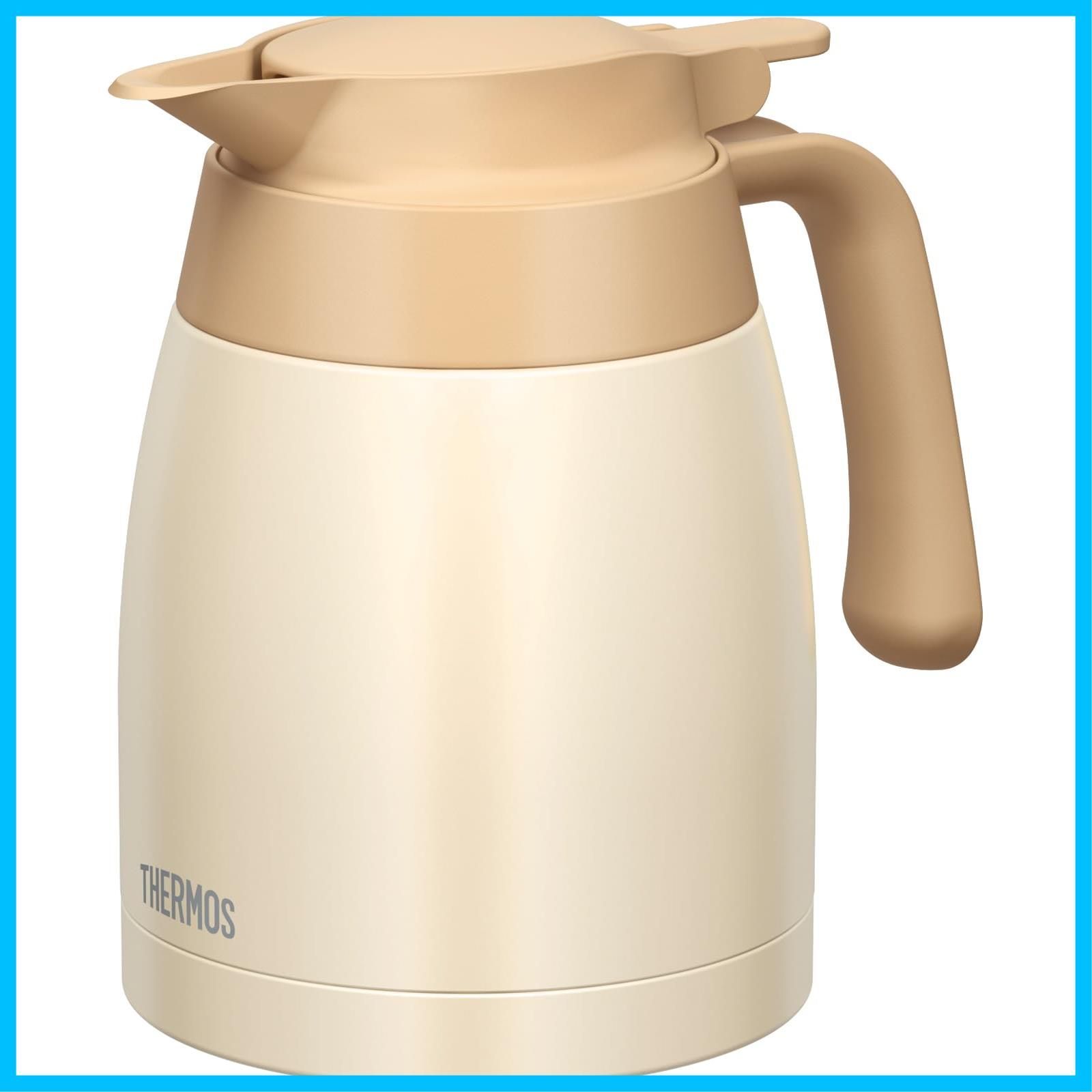 早発】サーモス ステンレスポット 1L クリームホワイト 保温ポット
