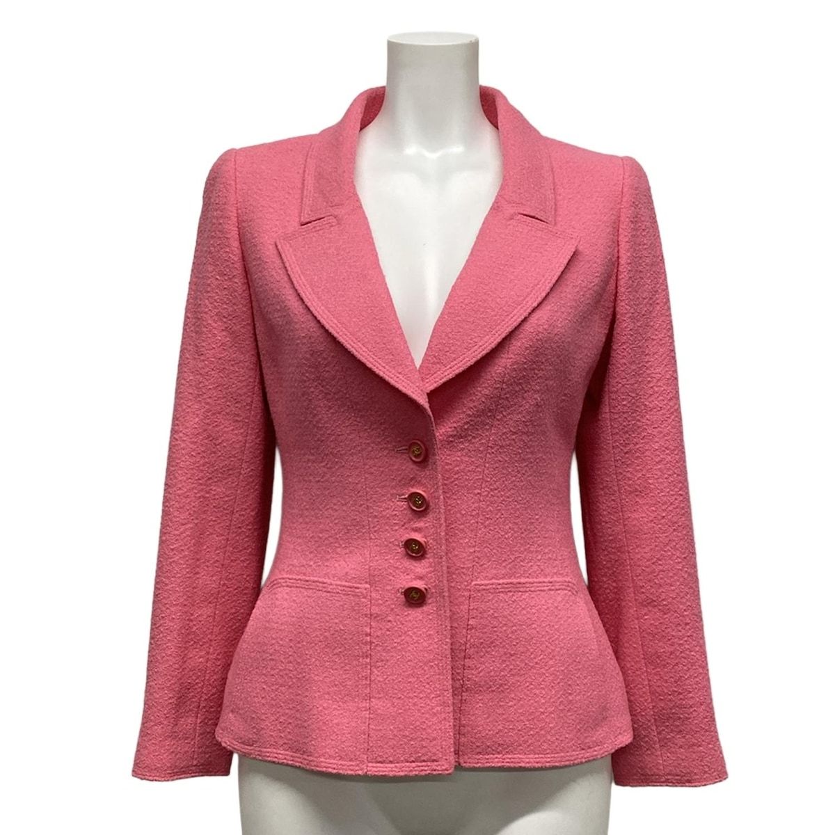 CHANEL シャネル ジャケット サイズ36 S レディース - P07349 ピンク 長袖|ココマークボタン|春|秋 ウール
