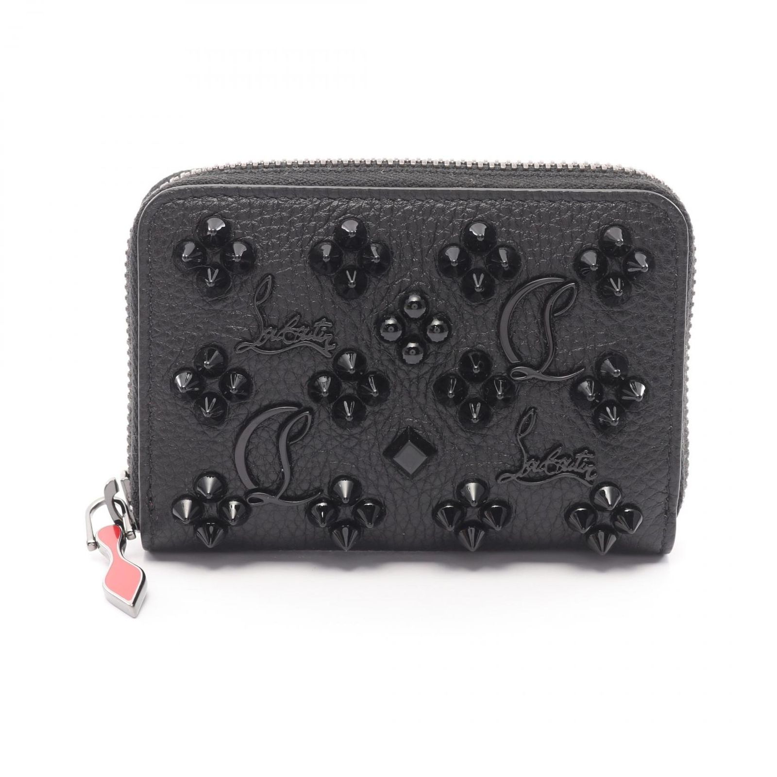 クリスチャンルブタン Christian Louboutin コインケース PANETTONE パネトーネ 3175223 ブラック レザー コインケース レディース Used A