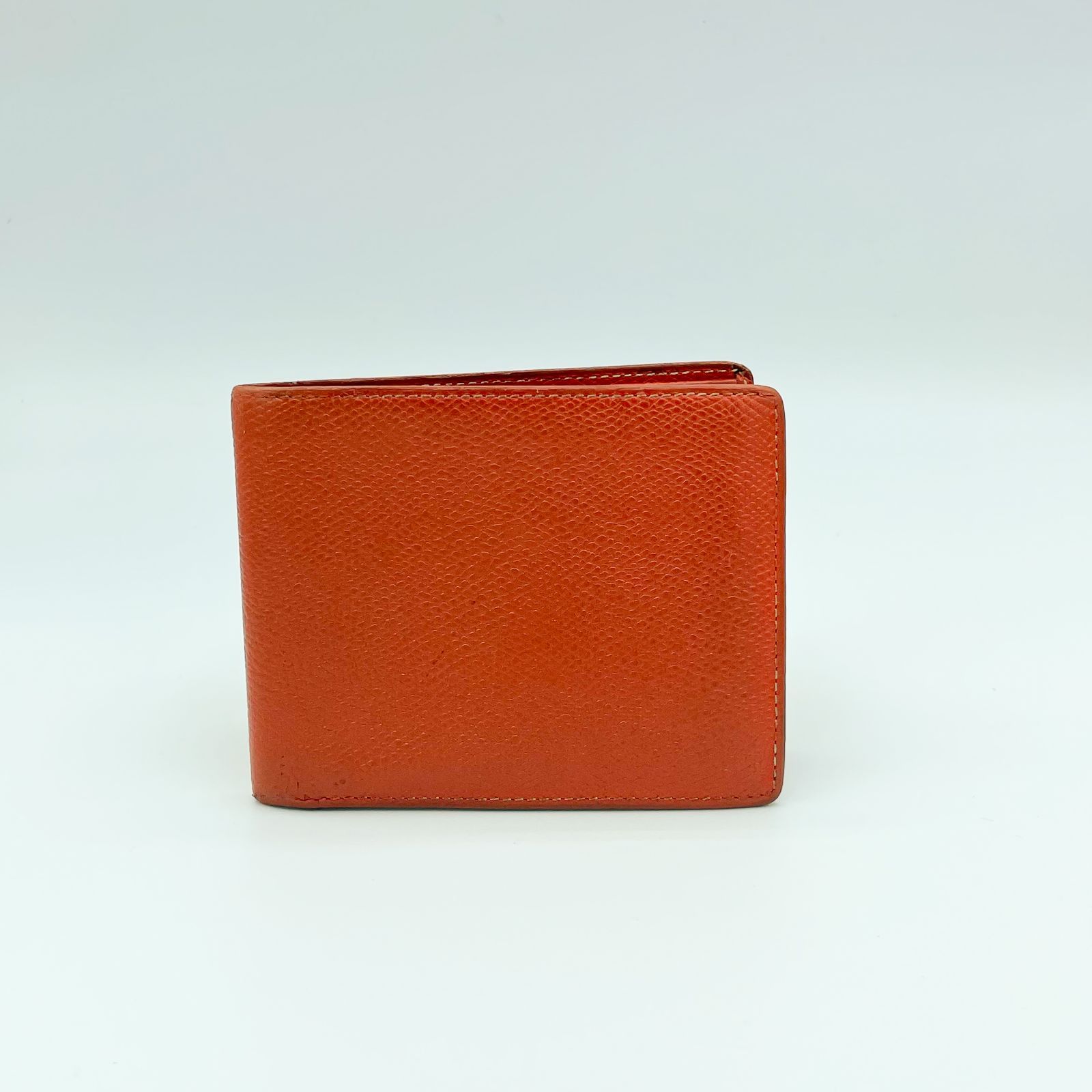 カミーユフォルネ　オレンジ レザー 二つ折り財布 カミーユフォルネオレンジ レザー 二つ折り財布