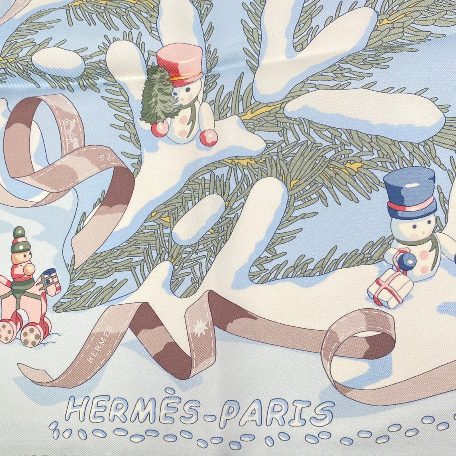 レア 極美品 HERMES エルメス カレ90 Noel au 24 Faubourg フォーブル