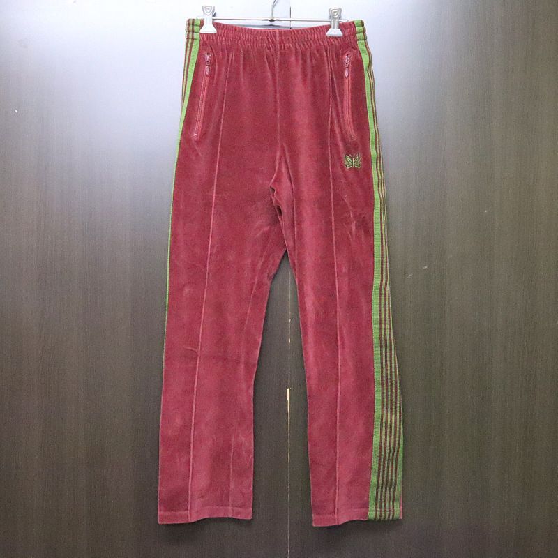 Needles】ニードルス トラックパンツ XSサイズ ボルドー×グリーン