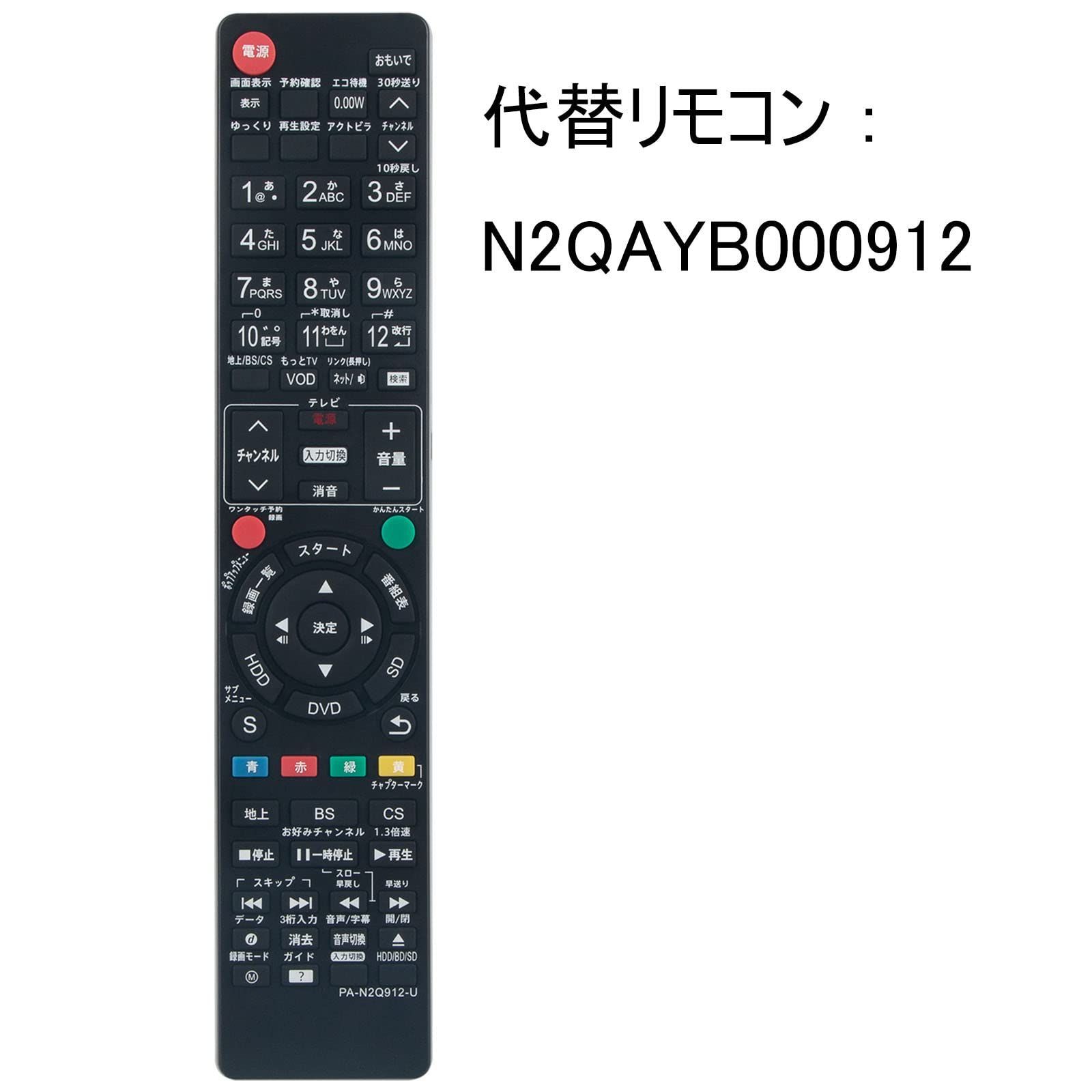 Panasonic　ブルーレイディスクレコーダー DMR-BWT650-S　リモコンなし