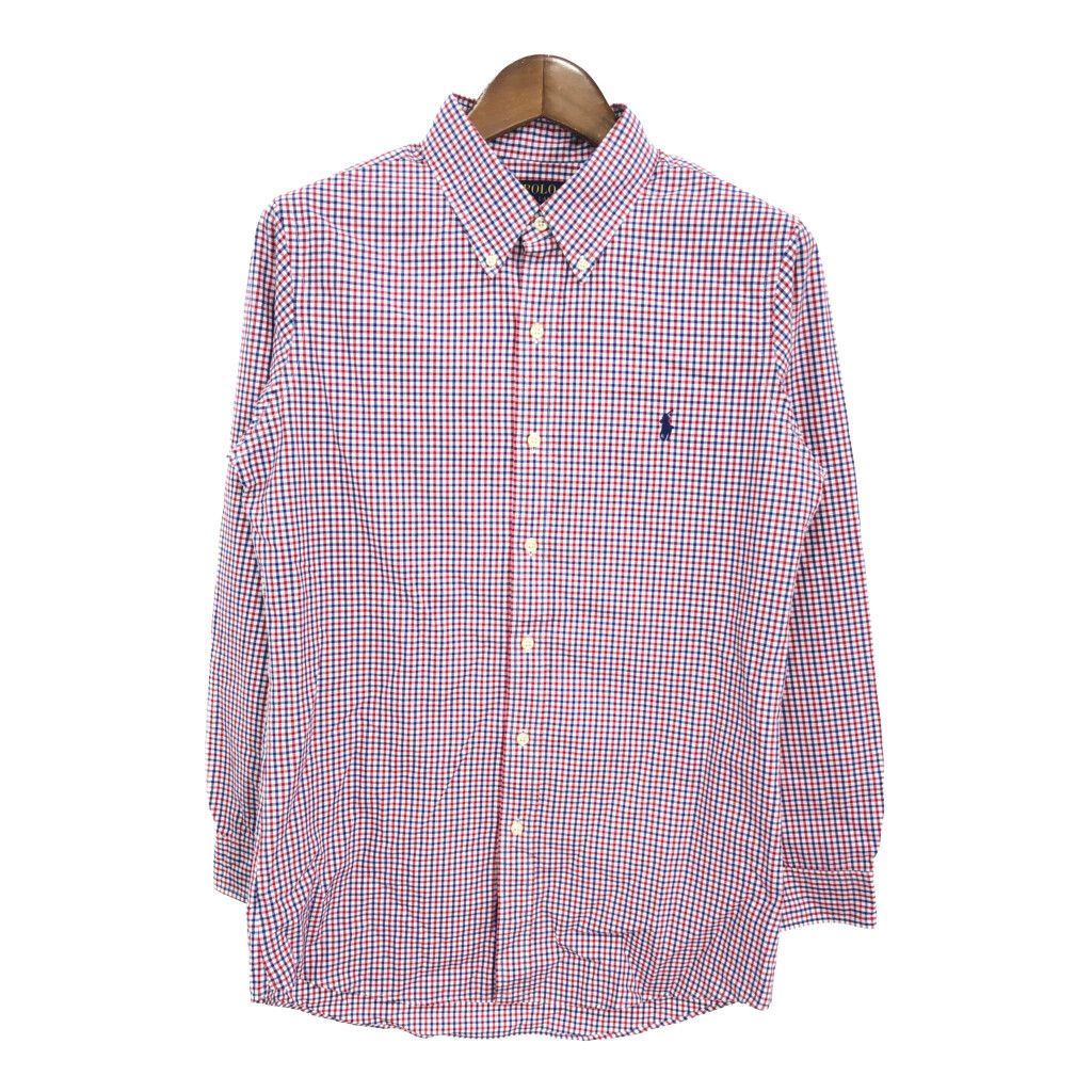 Polo by Ralph Lauren ポロ ラルフローレン ボタンダウン 長袖シャツ チェック マルチカラー (メンズ XL) 中古 古着 S1440