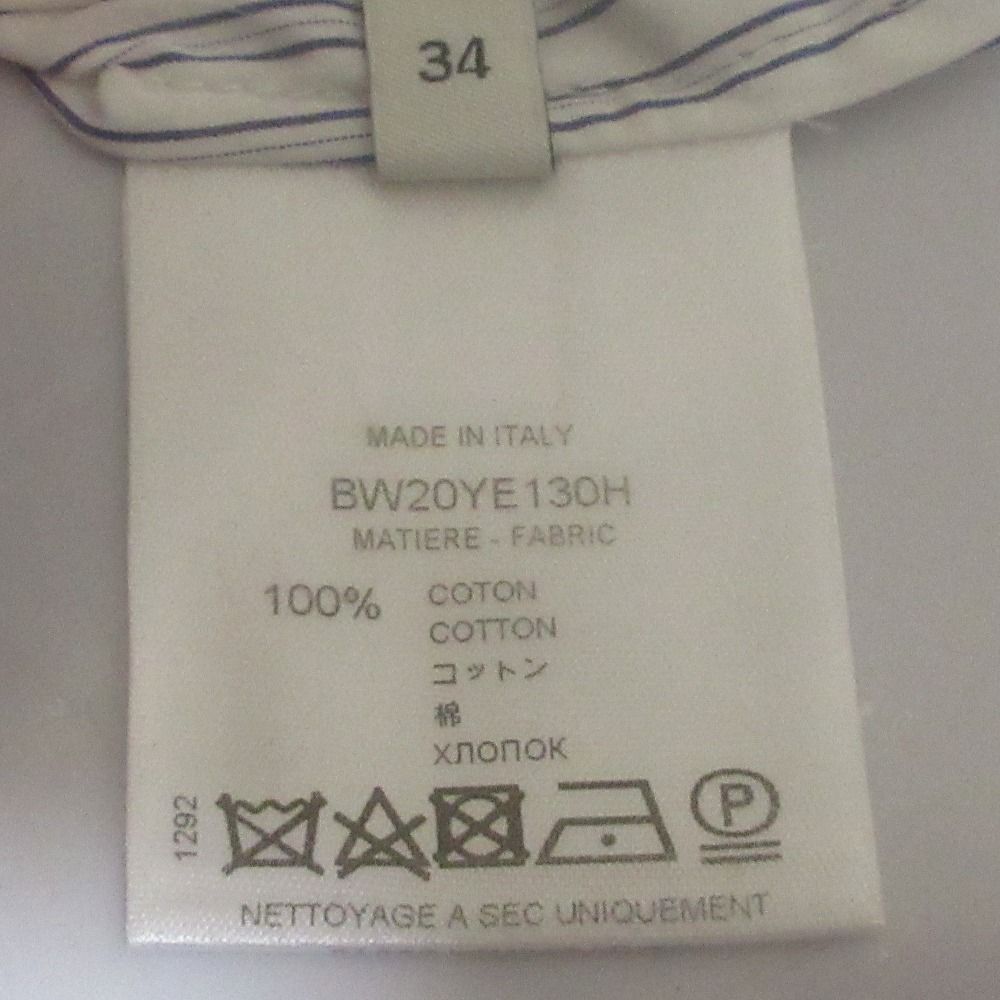 美品 GIVENCHY ジバンシィ ボウタイ付き ストライプ ロングドレス  