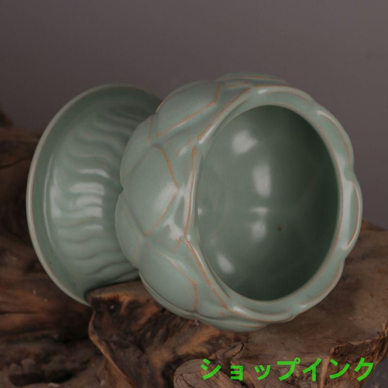 汝窯青釉支釘蓮華香炉  茶道具  香道具  工芸品 美術品 置物 汝窯青釉支釘蓮華香炉 茶道具 香道具 工芸品 美術品 置物 - メルカリ