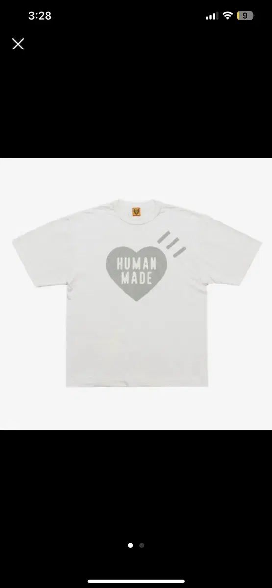 HUMAN MADE(ヒューマンメイド) 札幌 ハート 半袖 Tシャツ L