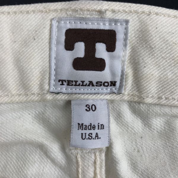 USA製☆テラソン/TELLASON☆スリムストレート/ホワイトデニムパンツ