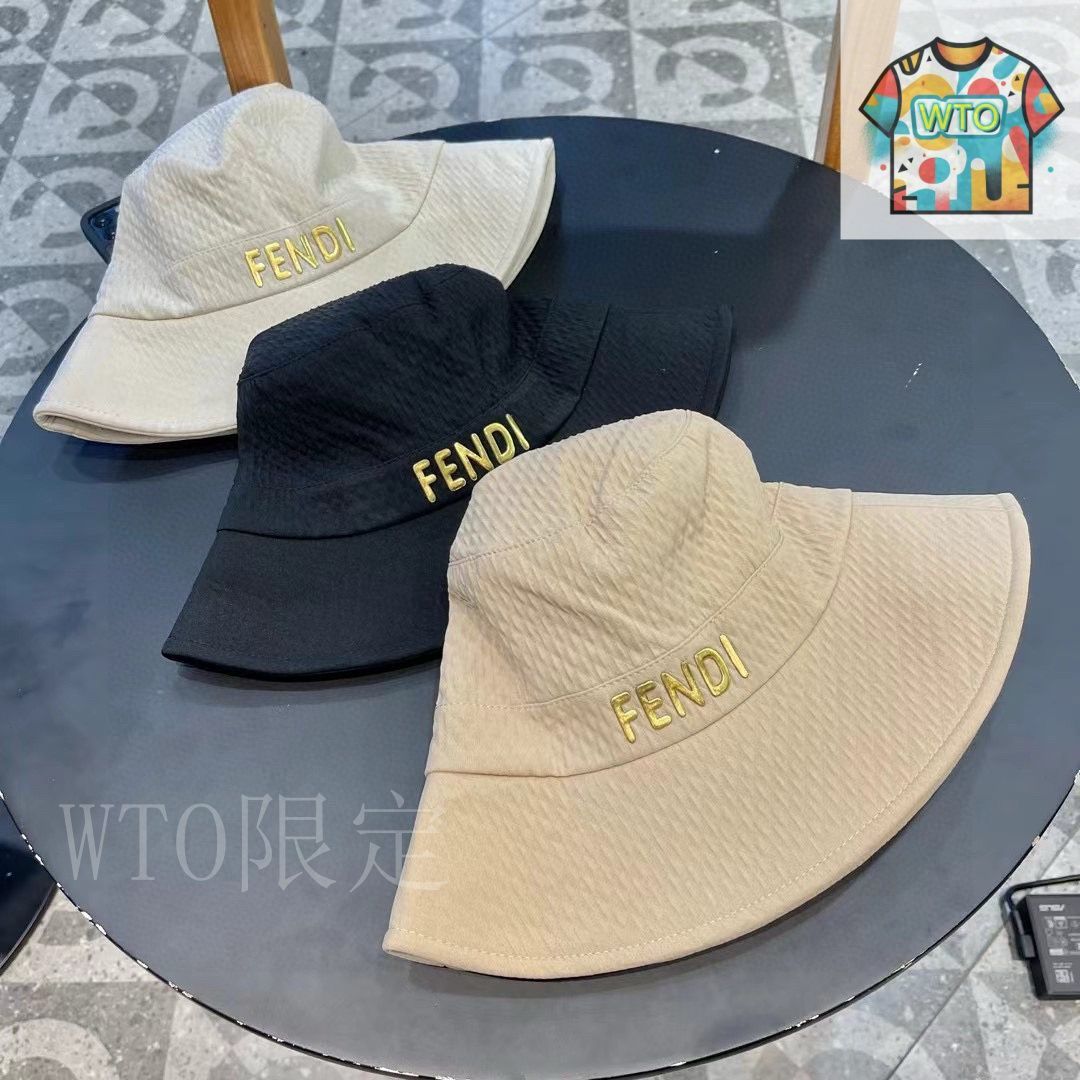 今日特価】FENDI ストローフィッシャーハット - メルカリ