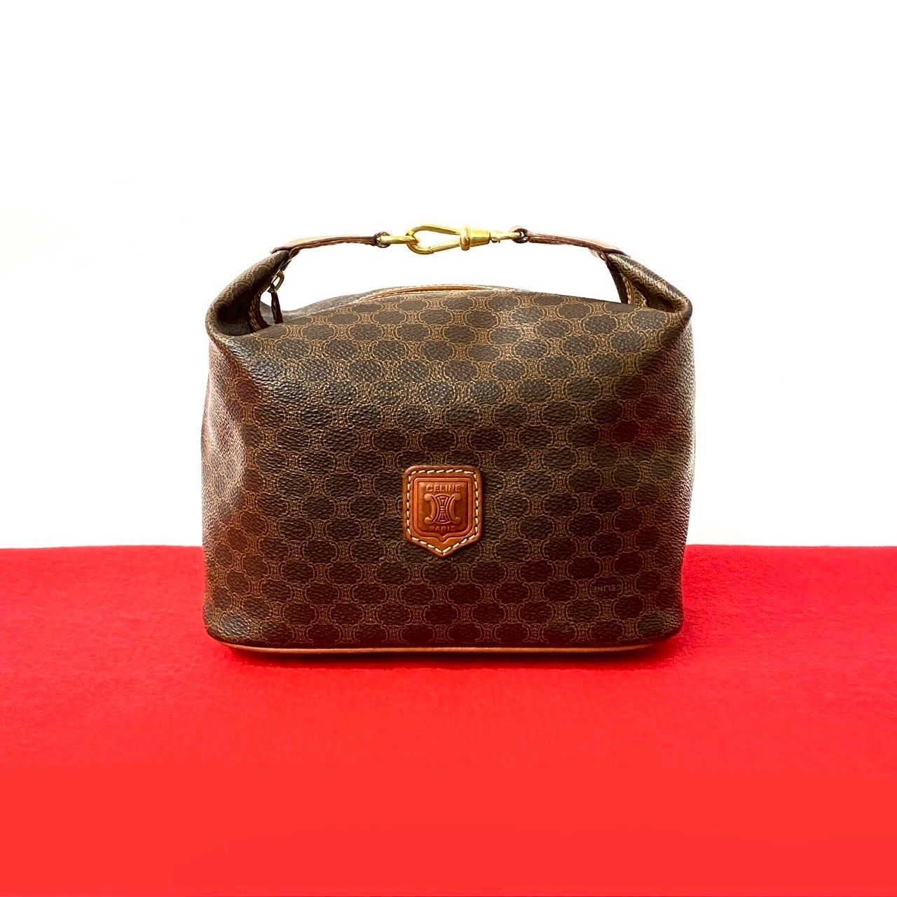 極 美品 CELINE セリーヌ ヴィンテージ マカダム ブラゾン