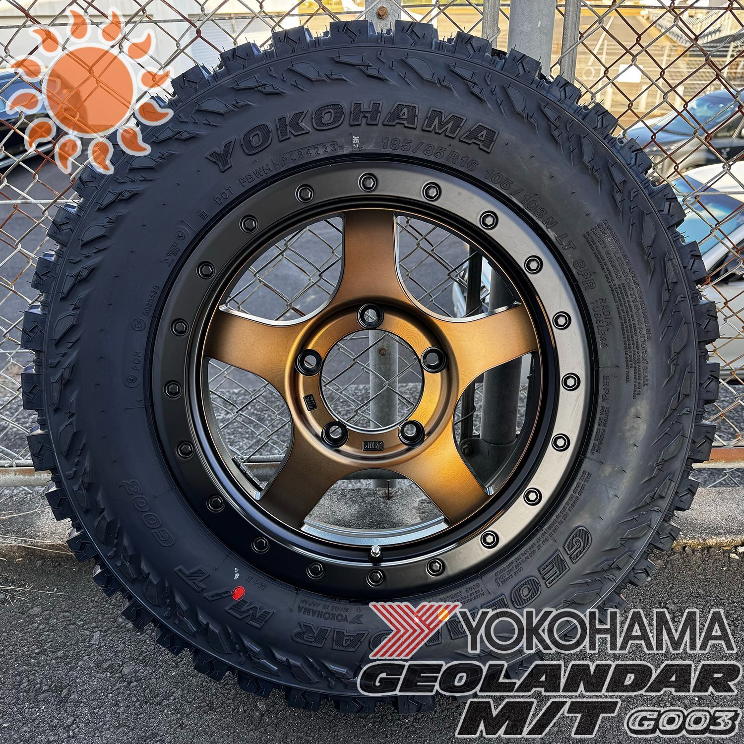 サマータイヤ ジムニー JB64 JB23 JA11 JA12 タイヤホイール 16インチ 4本セット ヨコハマ ジオランダー MT  185/85R16 175/80R16 195R16 BountyCollection BDX05 - メルカリ