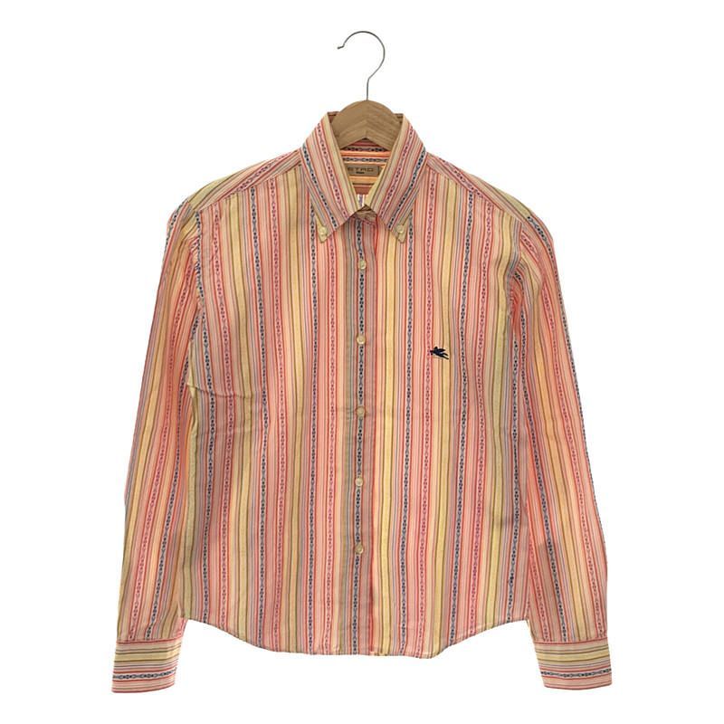 ETRO / エトロ | ストライプ ボタンダウンシャツ | 38 |