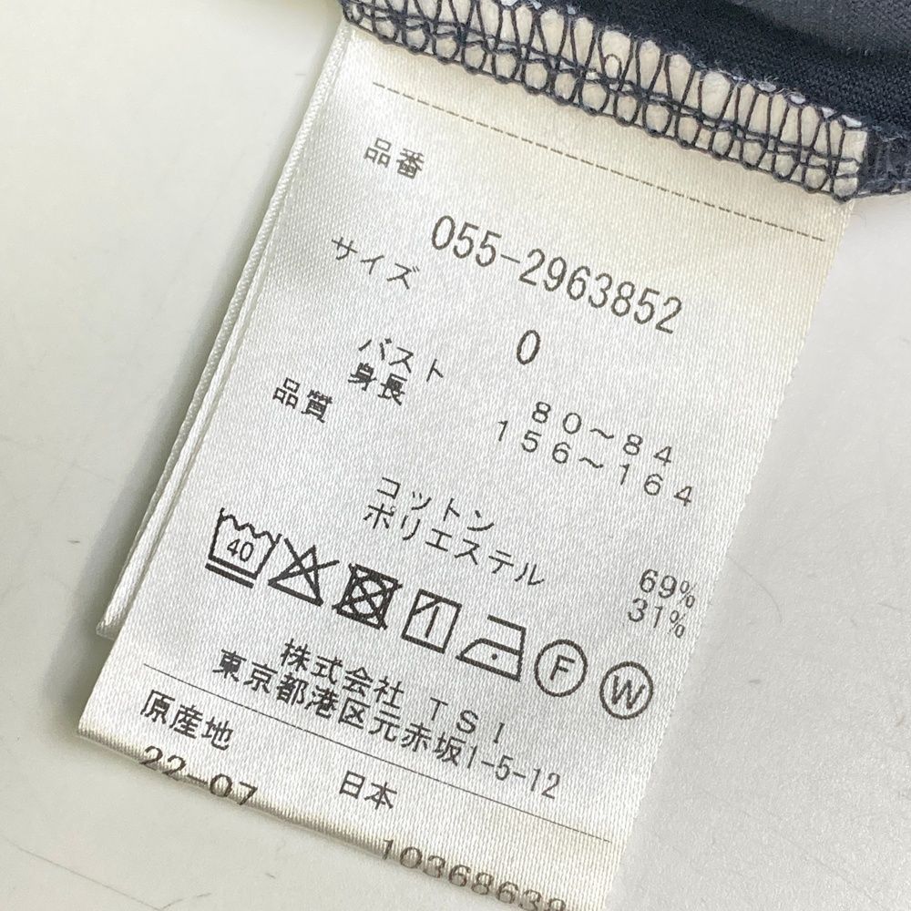 サイズ：0 PEARLY GATES パーリーゲイツ 半袖Tシャツ ネイビー系