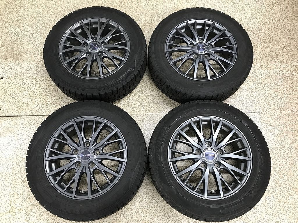 ◎フリード用セット 傷 少 15inc 6J 53 114.3 5H 深溝 DUNLOP 185 65R15 4本 即使用可 個人宅OK 検 GB5 GB6 GB7 GB8 ハイブリッド
