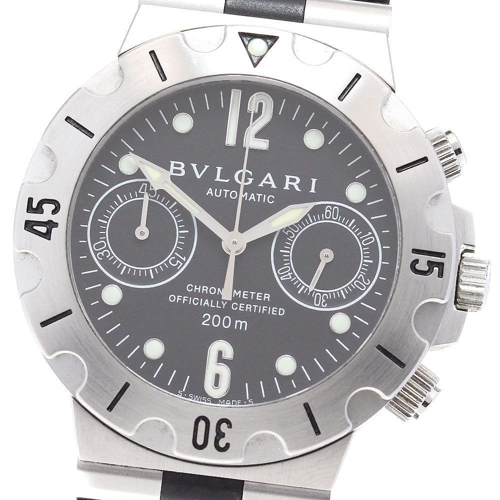 ブルガリ BVLGARI SCB38S ディアゴノ スクーバ クロノグラフ 自動巻き メンズ_841586 - メルカリ