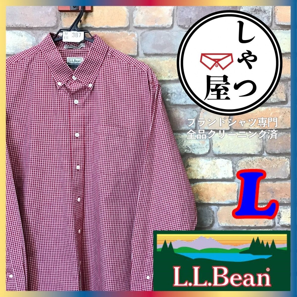 ☆美品☆ME6-387☆USA規格ゆったりサイズ☆状態◎ 防シワ【L.L.Bean ...