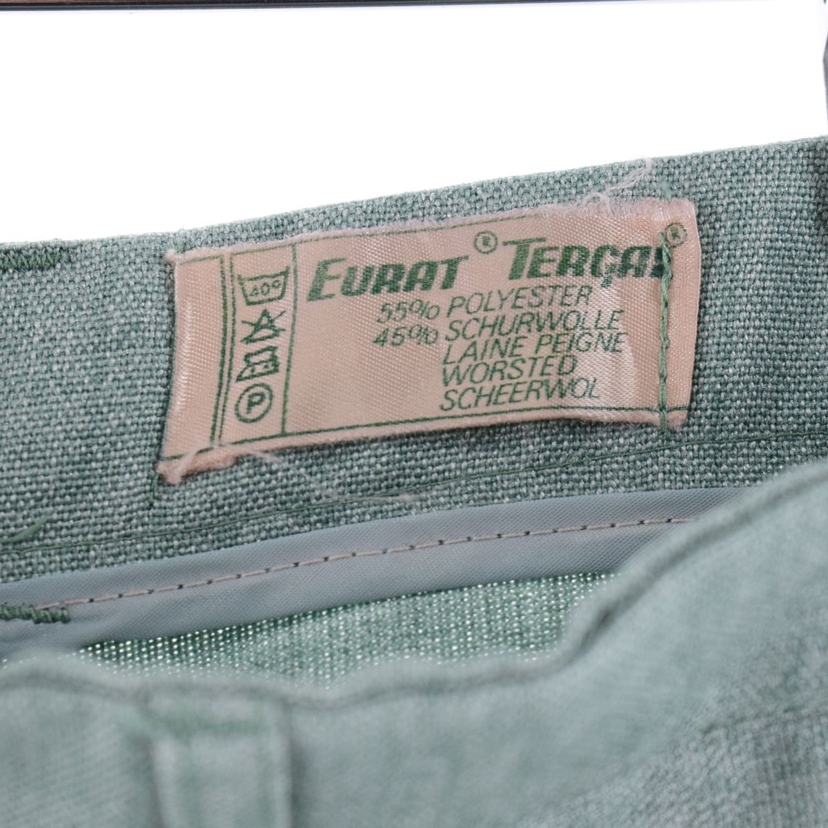 古着 70年代 EURAL TERGAL スラックスパンツ メンズw34 ヴィンテージ