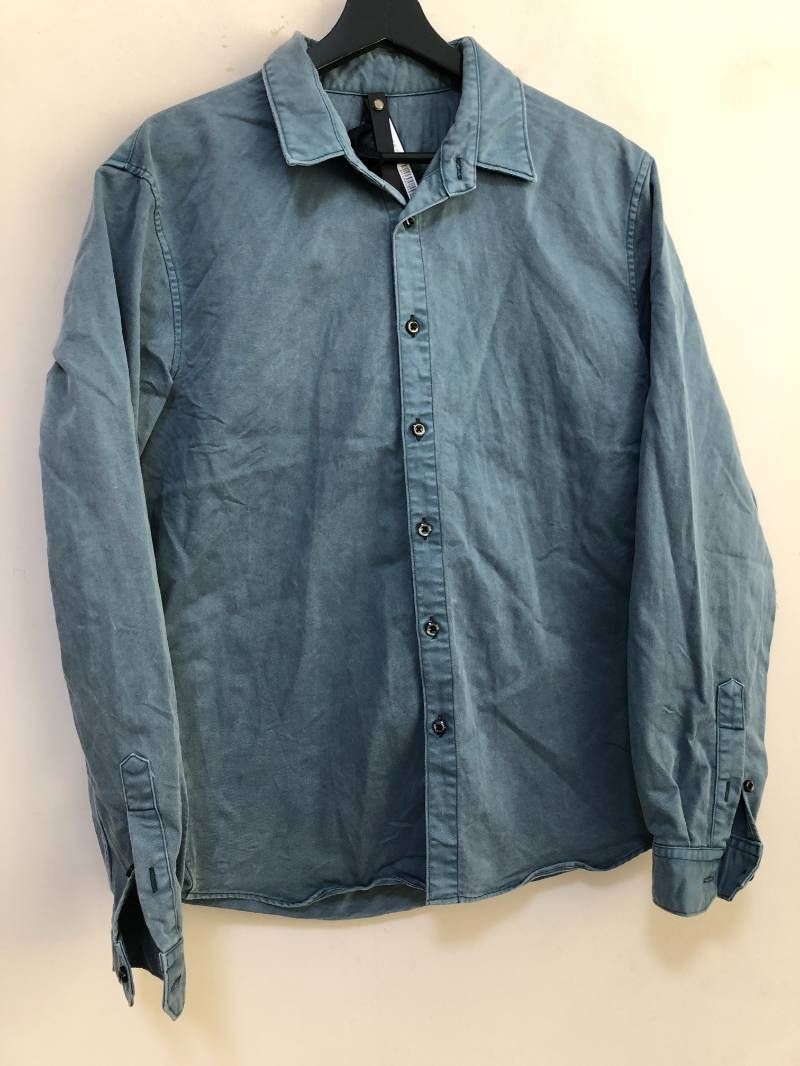 wjk twist wrinkle shirt indigo XL