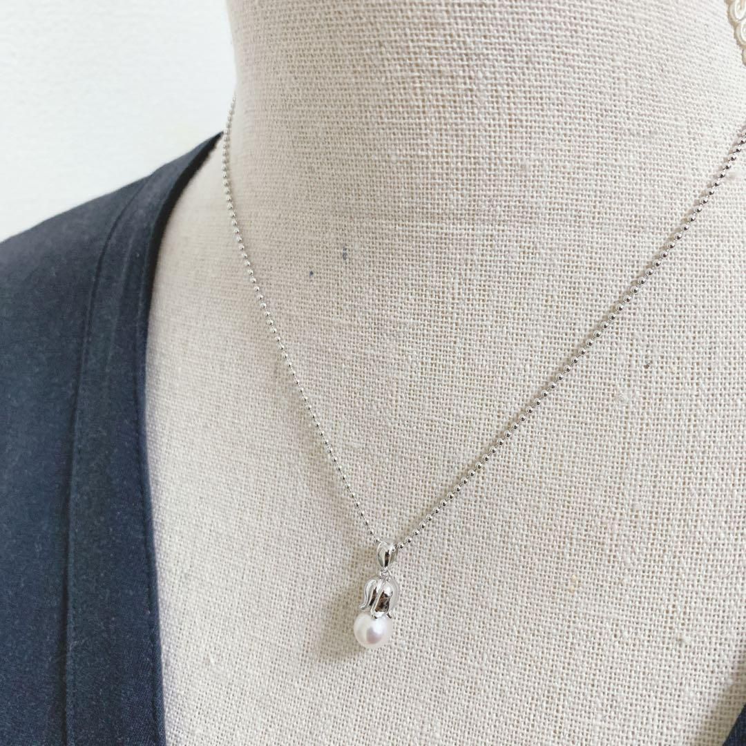 TASAKI　タサキ　1粒　パール　ネックレス　本真珠　シルバー TASAKI タサキ パール ネックレス 本真珠 シルバー 1粒 7.0mm