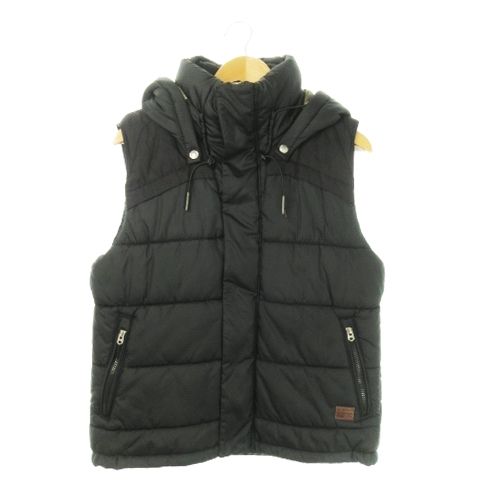 ジースターロウ G-Star RAW WHISTLER HDD VEST 中綿ベスト フーディー ジップアップ M 黒 ブラック 82563B 5011 /AO9 GY12