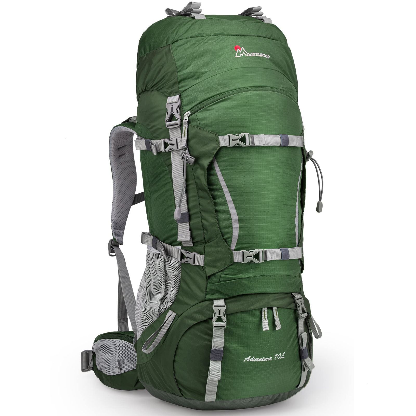 アウトドア バッグ リュックサック 旅行用 防災 キャンプ バックパック 軽量 ハイキング 防水 ザック リュック 登山 レインカバー付き 大容量 登山バッグ 70L マウンテントップ MOUNTAINTOP