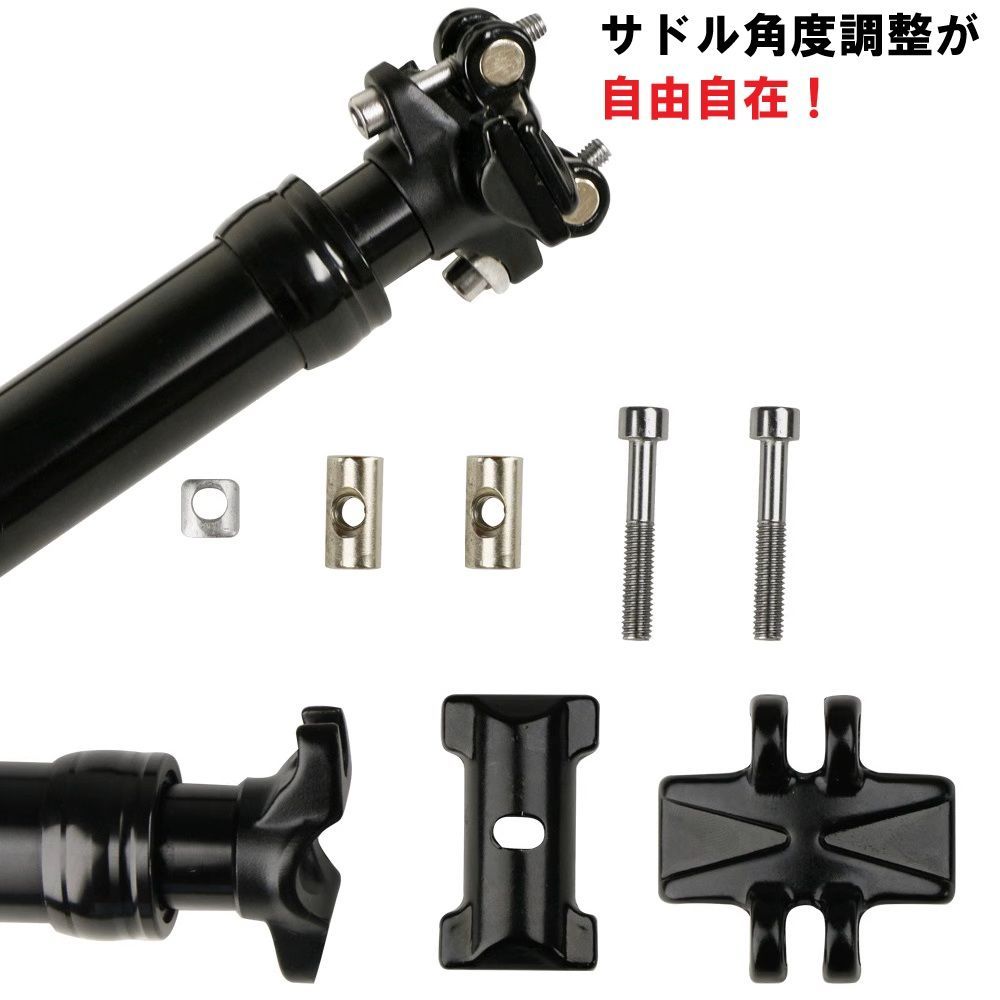 MicrOHERO 軽量 アルミ合金 全域無段階調整 ワイヤーコントロール式ドロッパーシートポスト サイズ 31.6ｍｍ Bicycle Drop Seatpost with cable out SP-26A トラベル 100mm BILLOVLOGS_CO_UK