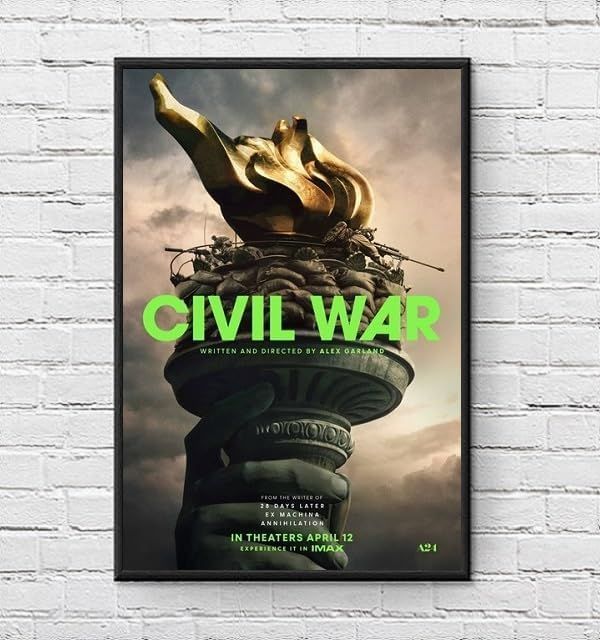 フレーム付-黒-】 映画ポスター シビルウォー アメリカ最後の日 Civil War アレックスガーランド キルスティン・ダンスト A3サイズ US版  mi1 - メルカリ