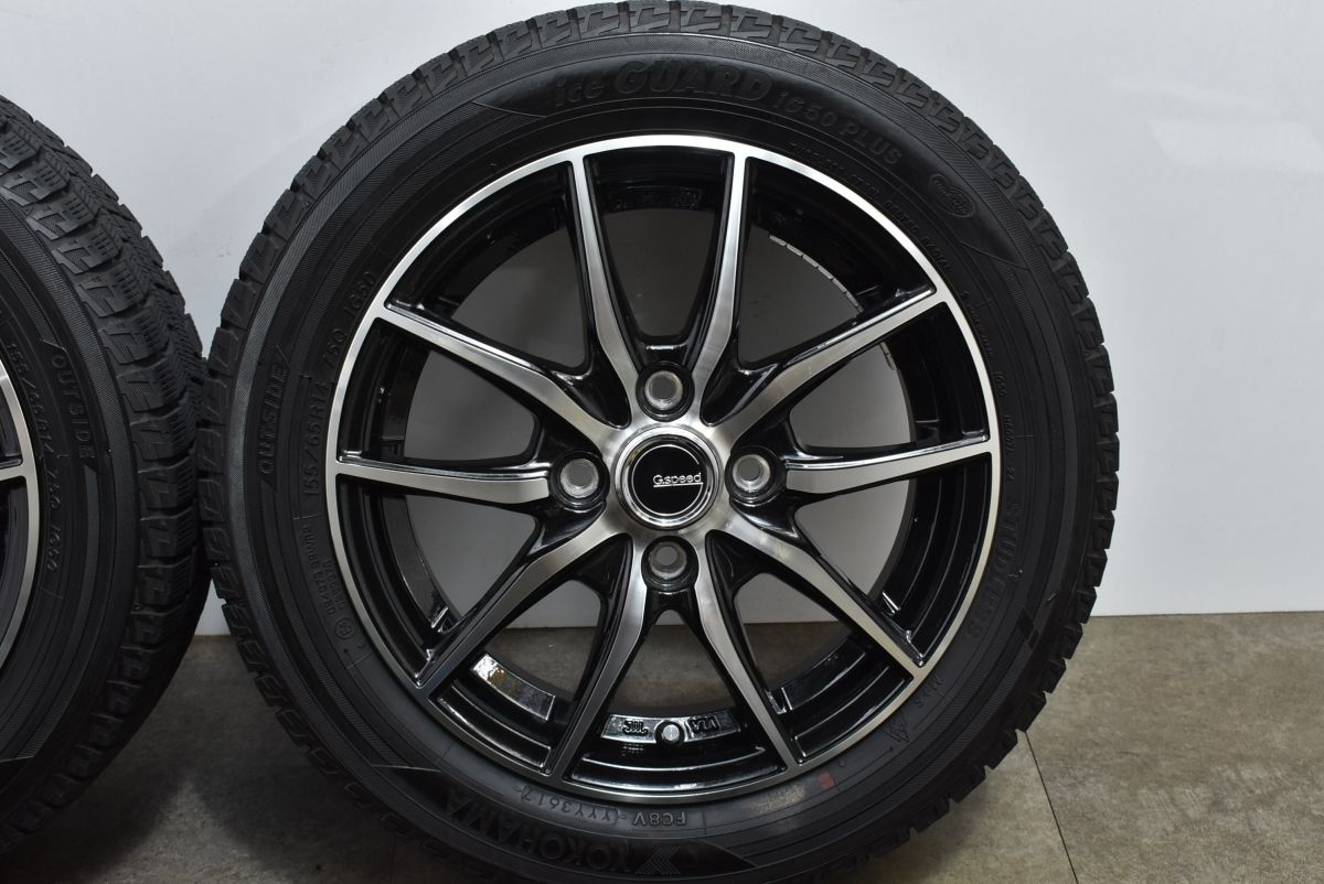 良好品】Gスピード 14in 4.5J +45 PCD100 ヨコハマ アイスガード iG50プラス 155/65R14 N-BOX デイズ サクラ  ワゴンR アルト タント - メルカリ