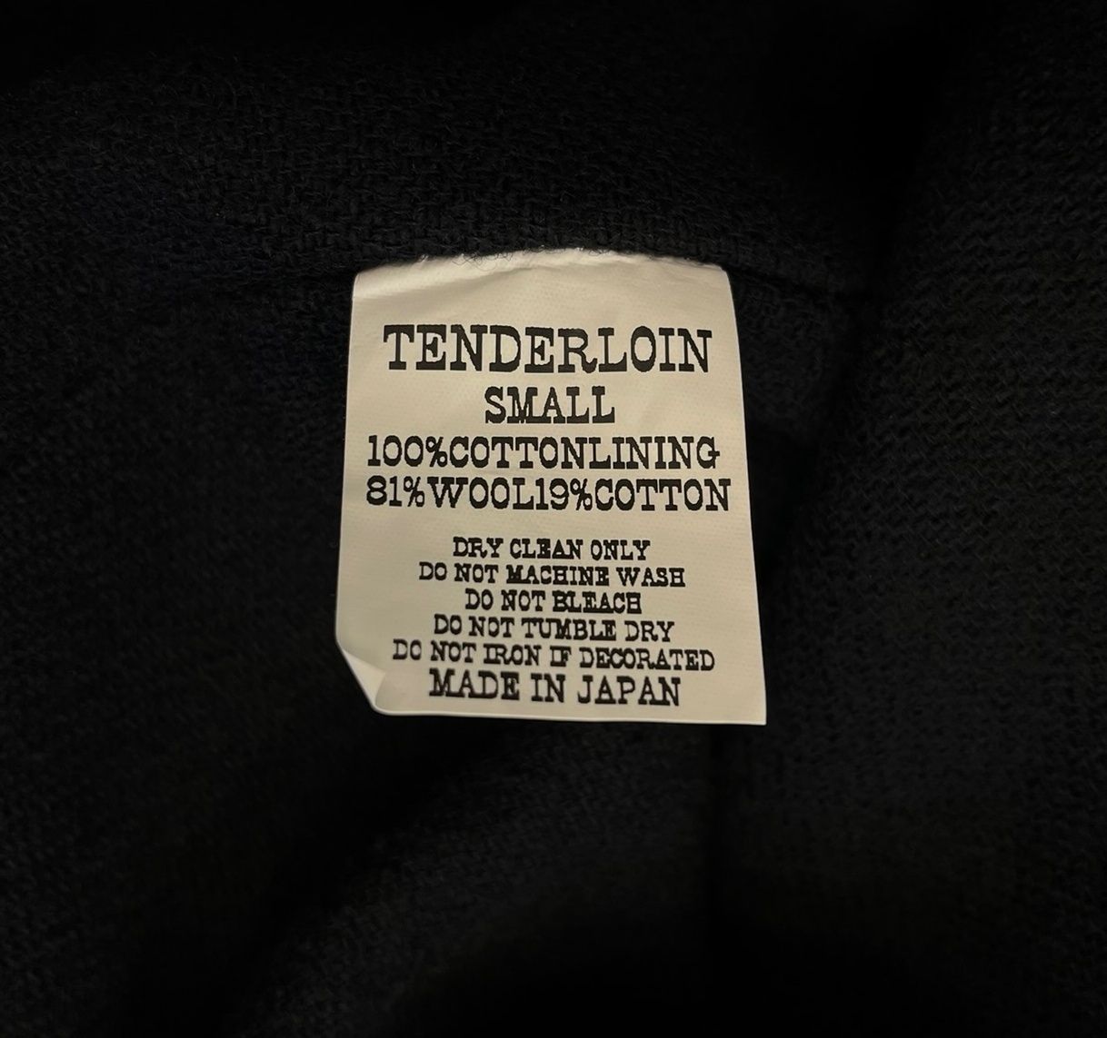テンダーロイン TENDERLOIN T-MASTERCORD コーデュロイジャケット 黒 