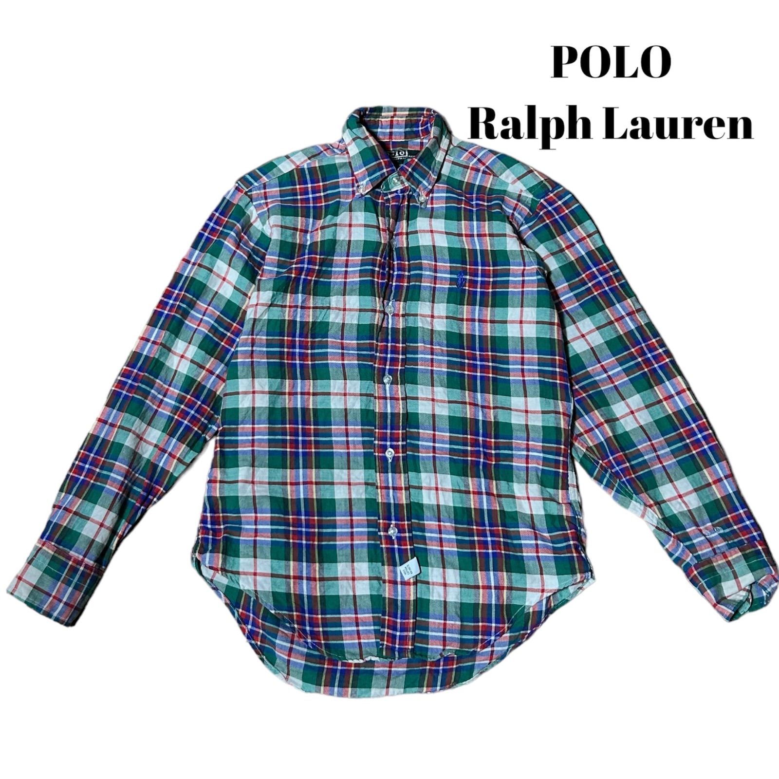 POLO Ralph Lauren チェックシャツ レディースMサイズ相当 - メルカリ