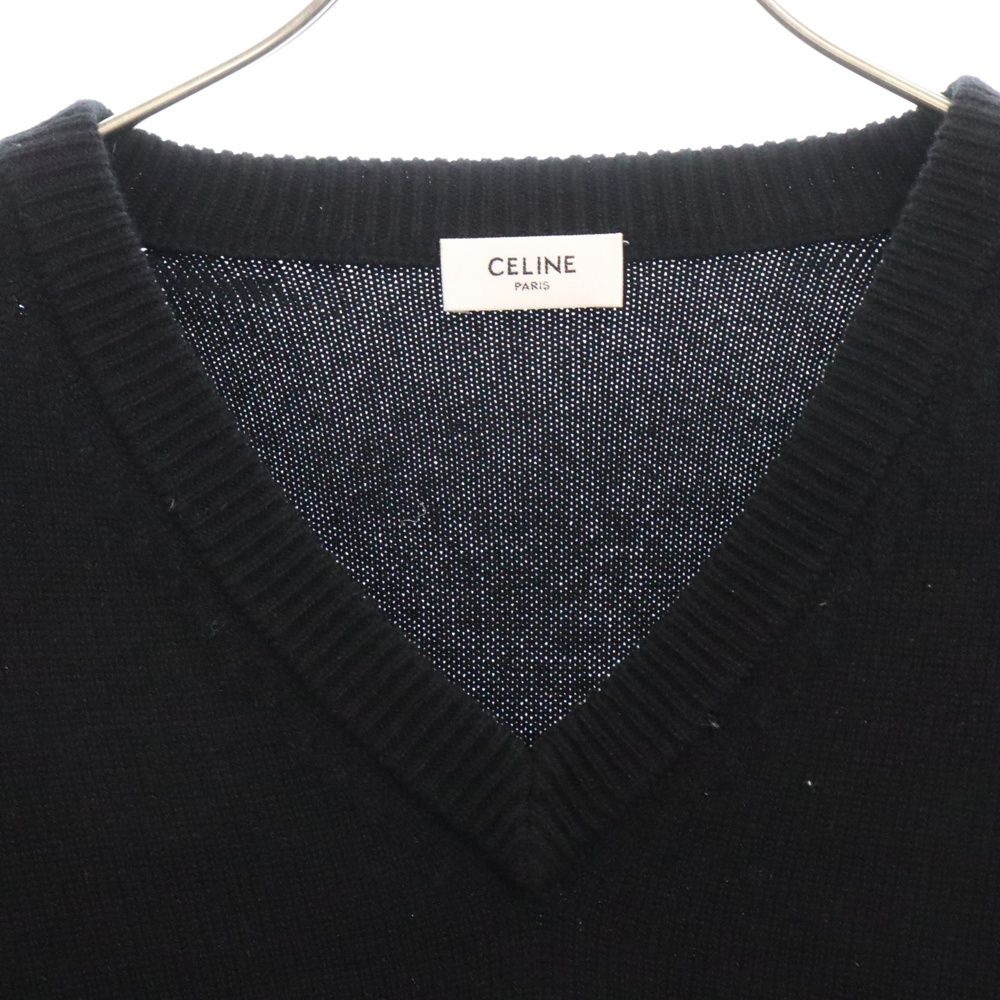 CELINE セリーヌ　セーター　Vネック　ニット　カシミア　シルク CELINE (セリーヌ) VNECK CASHMERE SWEATER Vネック カシミヤ