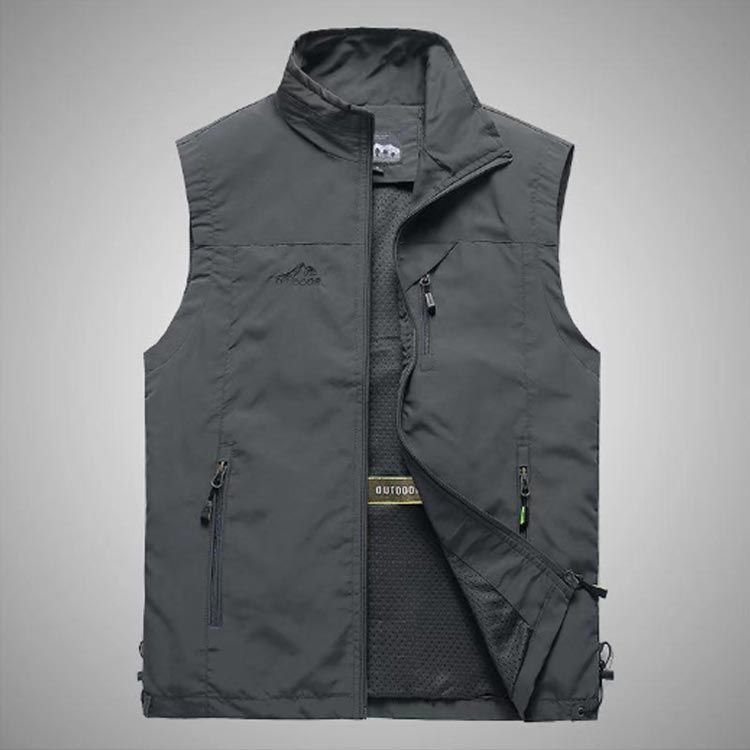 ジャケット ベスト 裏メッシュ ゴルフベスト お釣りベスト 通気