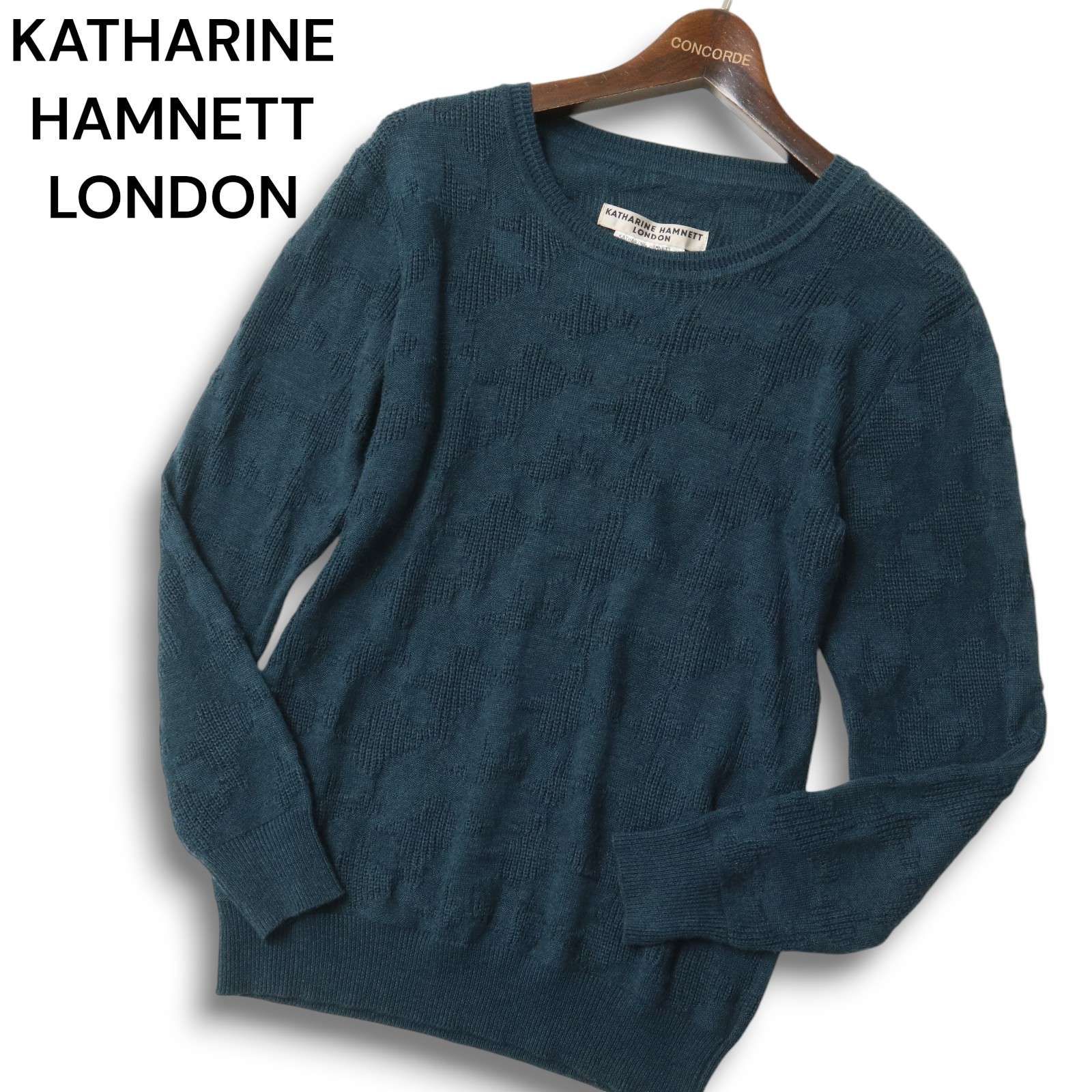 KATHARINE HAMNETT LONDON キャサリン ハムネット 秋冬 ウール混 幾何 