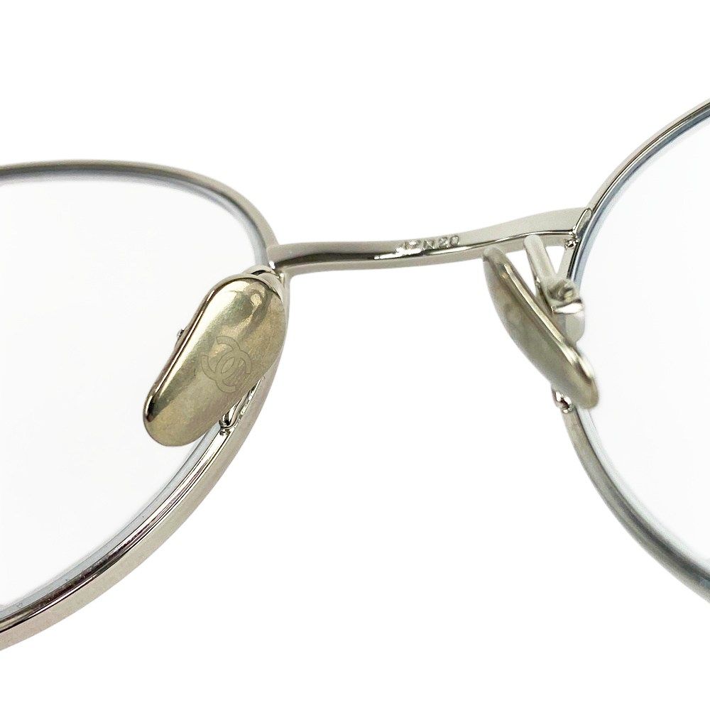 ■美品■　シャネル オーバルシェイプオプティカル ココ 眼鏡 サングラス 度入り クリア シルバー 2209 C.124 47□20 140 【405174】7 □美品□ シャネル オーバルシェイプオプティカル ココ 眼鏡