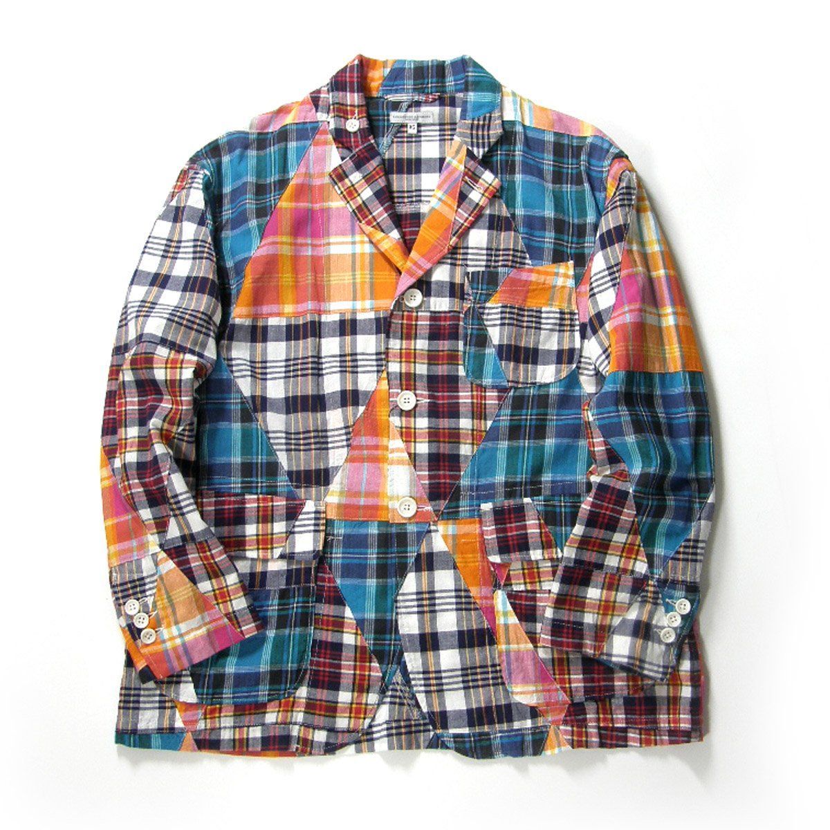 Engineered Garmentsマドラスチェック クレイジーパターン M 新品】 ENGINEERED GARMENTS ／ エンジニアドガーメンツ パッチワーク