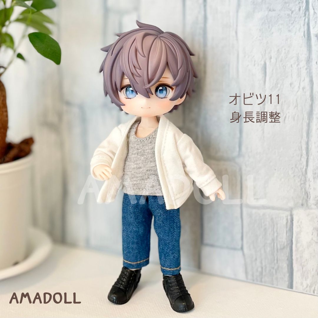 オビツ11サイズ ペアセット① オビツ11 服 セット 靴 黒 男の子 ねんどろいどどーる 可 1/12
