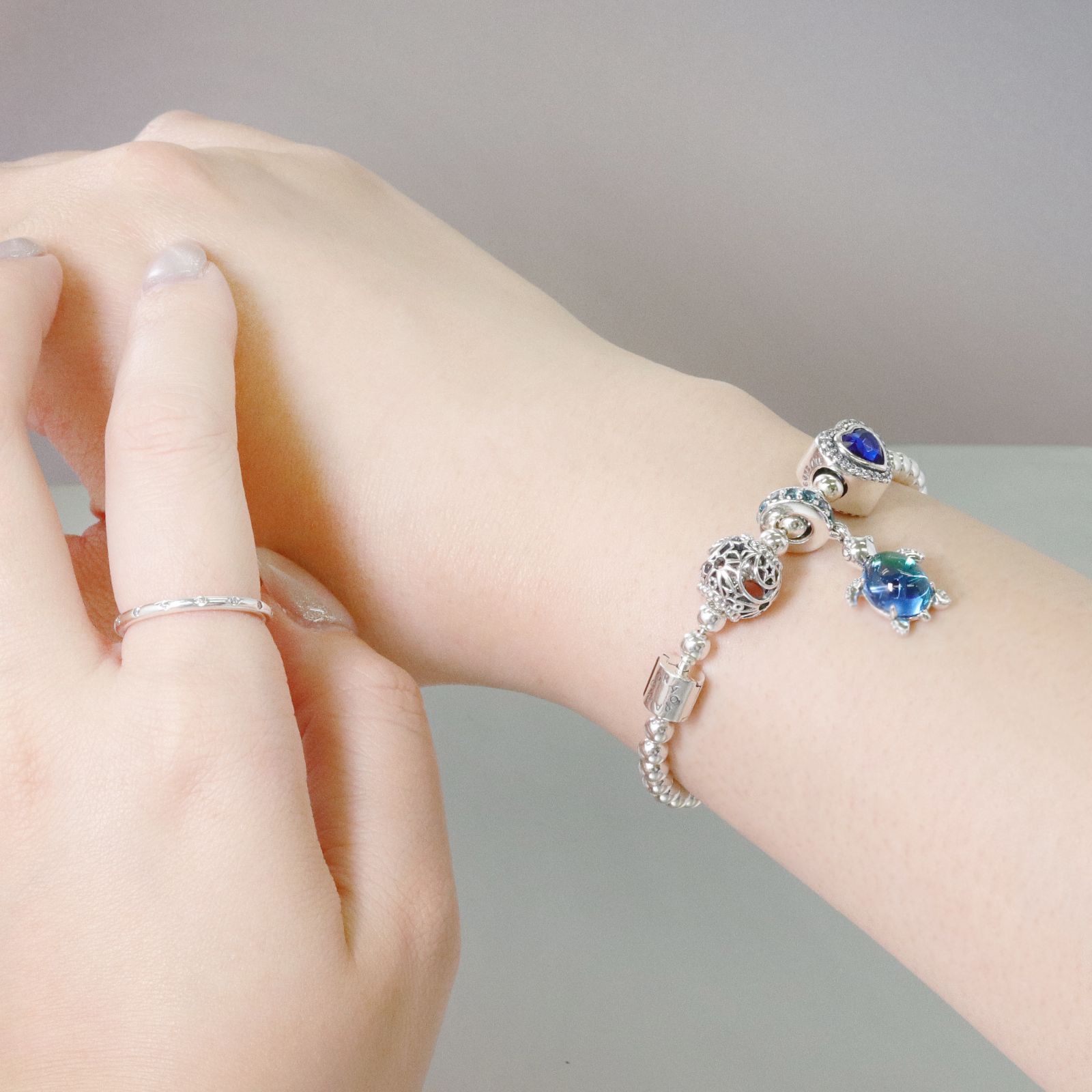 ☆【新品・正規品】PANDORA(パンドラ) ☆ビーズ＆パヴェ ブレスレット