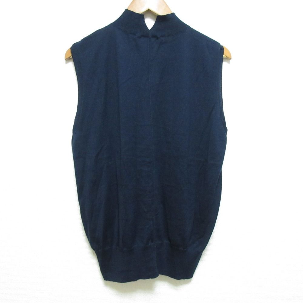 美品 BLAMINK ブラミンク スリーブレス コットンニット カットソー  