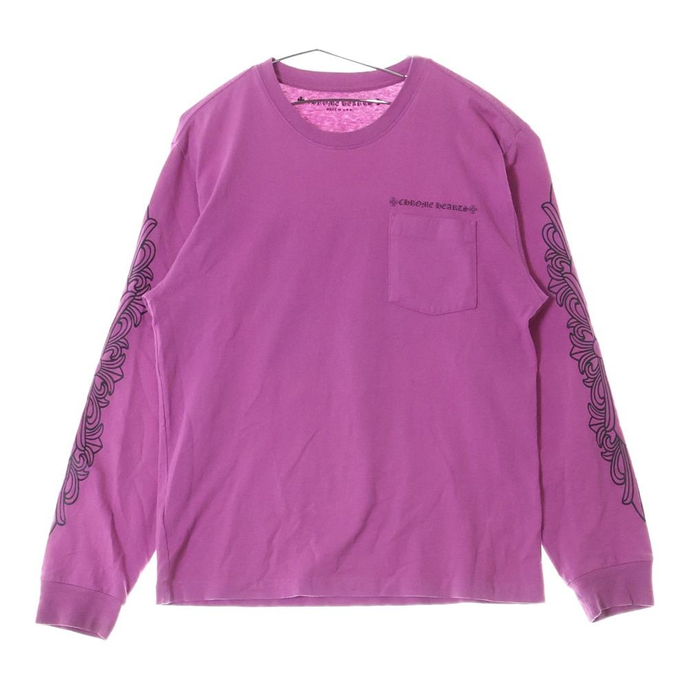 クロムハーツ マッティボーイ ロンT パープル クロムハーツ マッティボーイ ロングTシャツ コットン サイズL