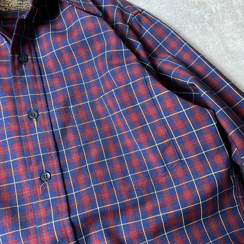 希少 SIR PENDLETON USA製 70年代 ウール チェックシャツ 希少 SIR PENDLETON USA製 70年代 ウール チェックシャツ - トップス