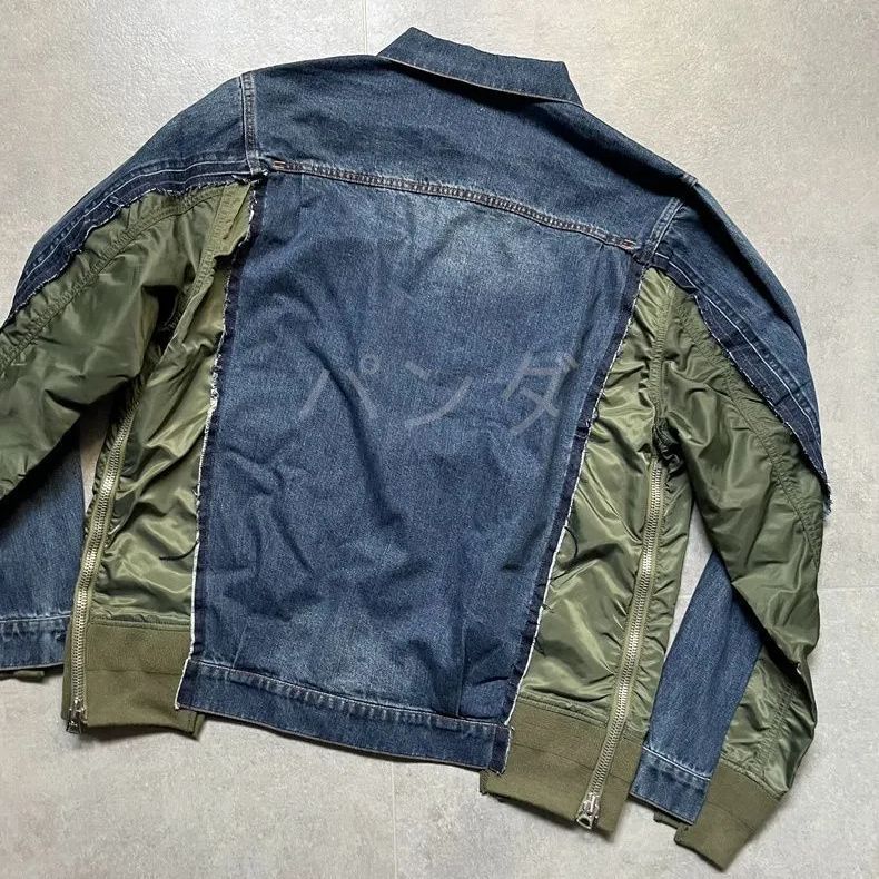 サカイsacai ナイロンジャケット sacai サカイ Denim Nylon Twill Jacket デニム × ナイロン