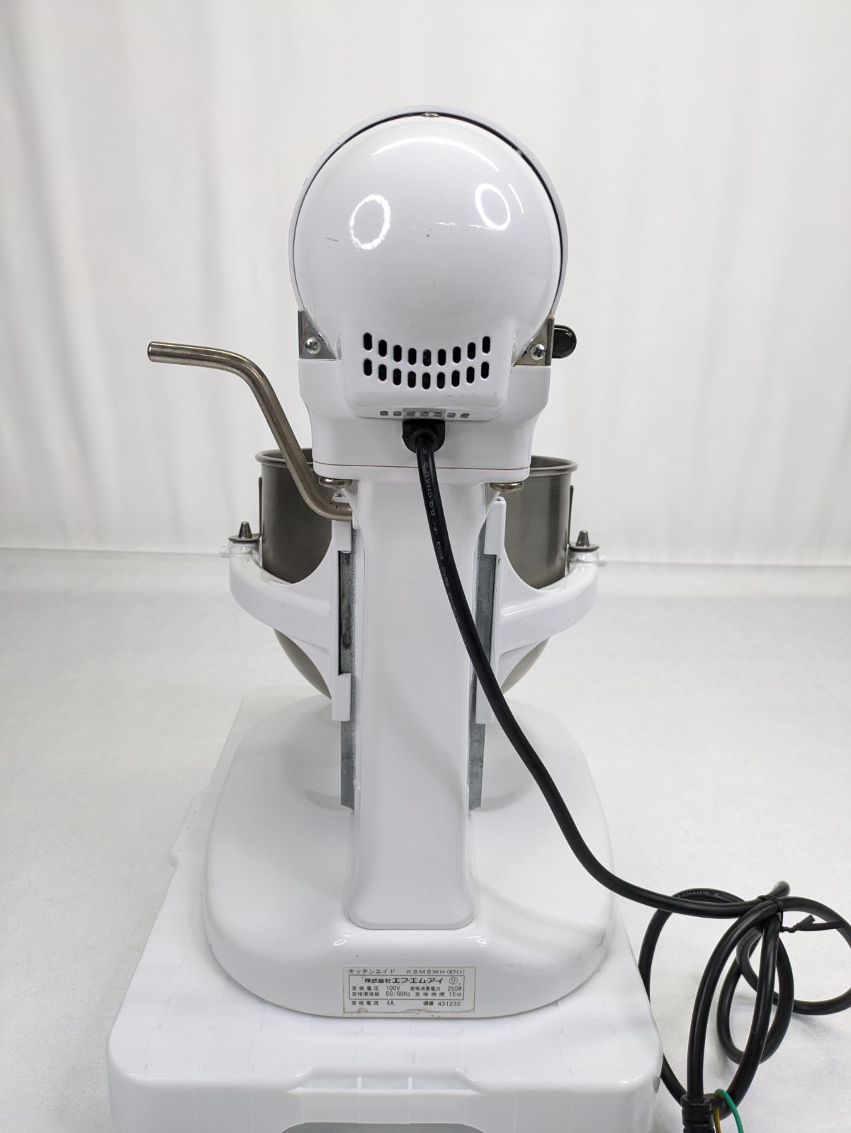 通電確認済み】kitchenaid・キッチンエイド・KSM5WH・スタンド