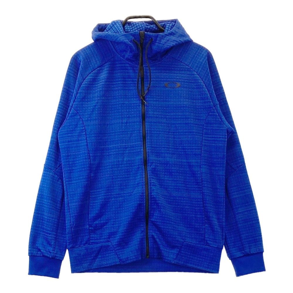 美品オークリー　フード付きジャージ上下セットアップ　ネイビー オークリー ネイビー フード付き ジャージ上下セット