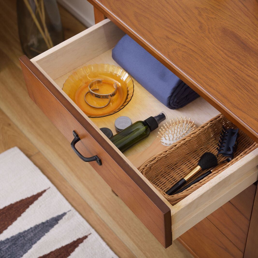 アンティーク調 ４段ミニチェスト