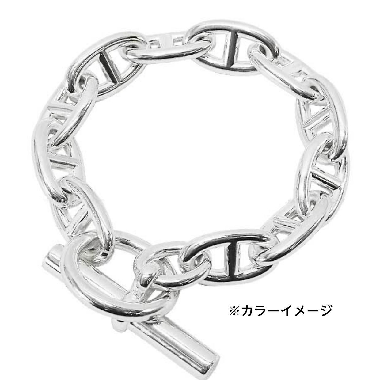 925刻印　ヴィンテージシルバーブレスレット　マリーナチェーン　アンカー アンカーチェーン ブレスレット 太幅 11コマ 12コマ 13コマ S925刻印