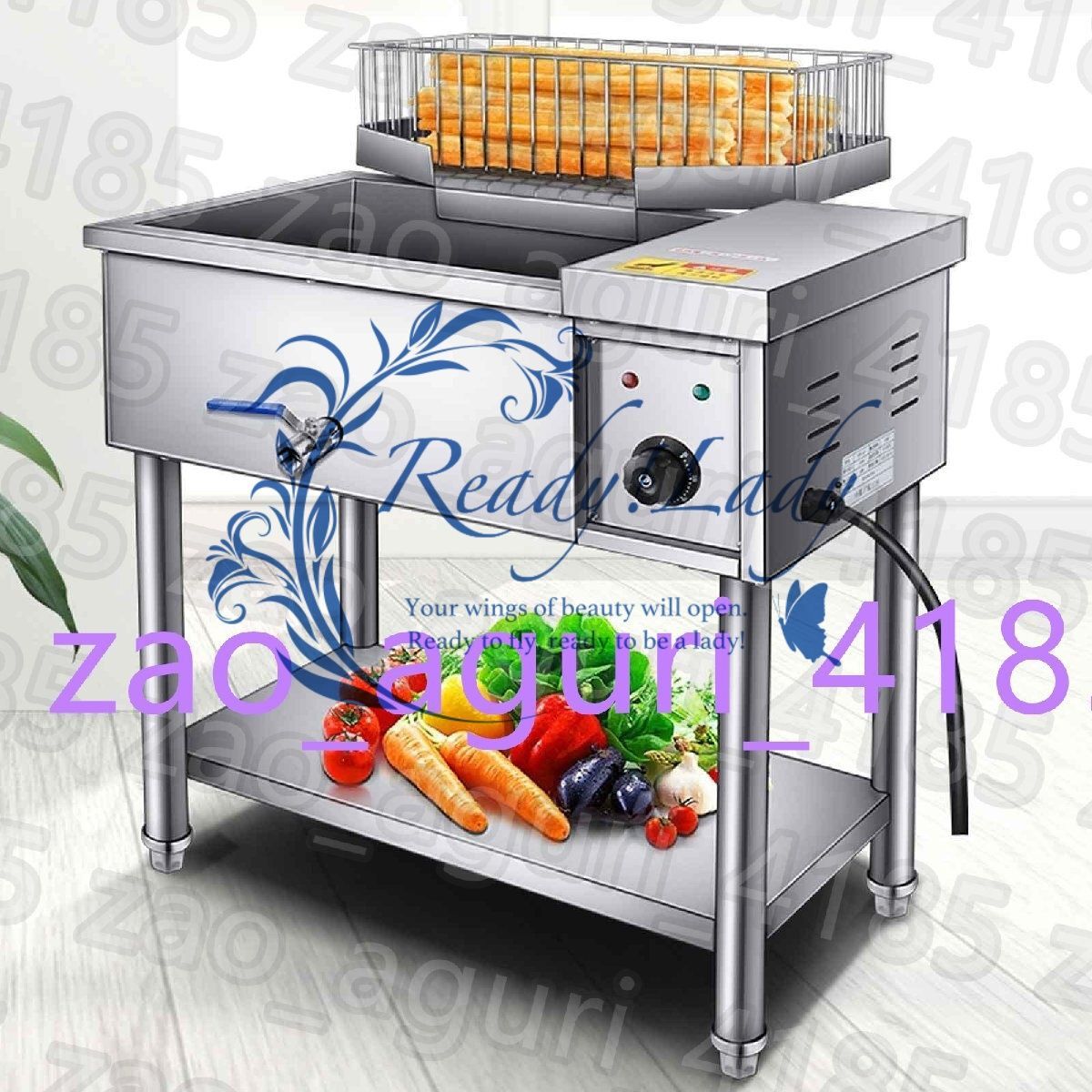 フライヤー 業務用電気フライヤー 大きい容量の商業揚げ物器フライヤー 220V 34L 安全で省エネ 50-300℃ オイルドレンバルブ付 フライヤー  業務用電気フライヤー 大きい容量の商業揚げ物器フライヤー 220V 34L 安全で省エネ 50-300℃ オイルドレンバルブ付 電気フライヤー ...