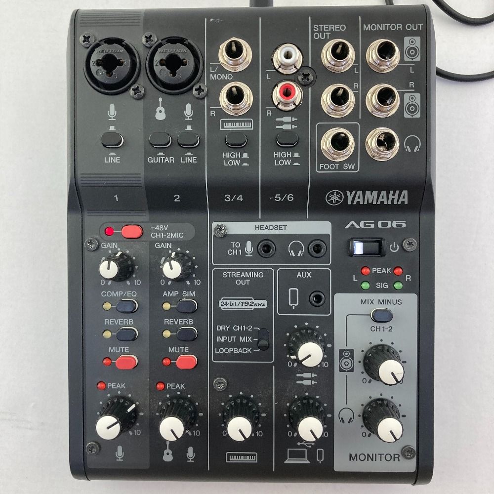 03w15016/【通電確認済】YAMAHA ヤマハ AG06MK2 ライブ